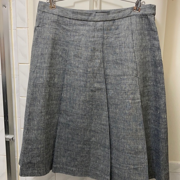Authentic - A.P.C. Paris - Cotton-blend grey knee length skirt - Picture 1 of 6
